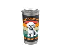 Si no puedo llevar a mi perro Bichon Frise, no me voy a hacer fan de los perros Vaso térmico de acero inoxidable de doble pared