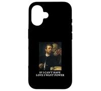 Si no puedo tener amor, quiero poder con el corazón roto Motivación oscura Carcasa para iPhone 16