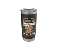 Si no puedo traer a mi Capybara Dueño de mascotas Zoológico Animales Capibara Vaso térmico de acero inoxidable de doble pared
