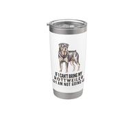 Si no puedo traer a mi Rottweiler no voy a ser divertido perro Vaso térmico de acero inoxidable de doble pared