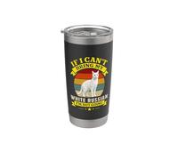 Si no puedo traer mi ruso blanco, no voy a ser dueño de gato Vaso térmico de acero inoxidable de doble pared