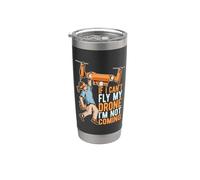 Si no puedo volar mi drone no voy Racing Drone Racing Vaso térmico de acero inoxidable de doble pared