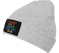Si No Quieres Un Sarcasmo Beanie Suave Gorro De Punto Sencillos Skullcap para Deportes Mujeres Hombre
