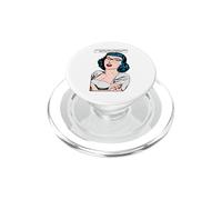 Si no Quieres una Respuesta sarcástica Retro Pop Art Girl PopSockets PopGrip para MagSafe