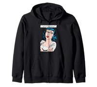 Si no Quieres una Respuesta sarcástica Retro Pop Art Girl Sudadera con Capucha