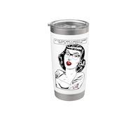 Si no quieres una respuesta sarcástica Retro Pop Art Girl Vaso térmico de acero inoxidable de doble pared