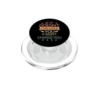 Si no te desafía no te cambiará Motivación PopSockets PopGrip para MagSafe