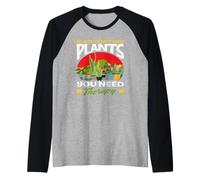 Si no te Gusta la Terapia de Plantas Jardinero Divertido Camiseta Manga Raglan