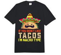 Si no te Gustan los Tacos, Soy Tipo Nacho Divertido Amante de los Tacos Meme Comfort Colors Adult Heavyweight T-Shirt