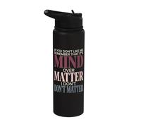 Si no te gusto, recuerda que es Mind Over Matter Retro Stainless Steel Insulated Water Bottle