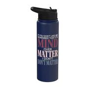 Si no te gusto, recuerda que es Mind Over Matter Retro Stainless Steel Insulated Water Bottle