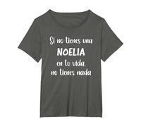 Si no Tienes una Noelia en tu Vida, no Tienes Noelia Camiseta, Mujer Tallas Grandes, Asfalto, 4XL Grande