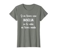 Si no Tienes una Noelia en tu Vida, no Tienes Noelia Camiseta, Mujer, Verde Militar Jaspeado, XXL