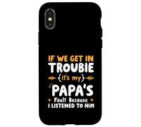 Si Nos metemos en Problemas, es Culpa de mi papá Que lo escuché Carcasa para iPhone X/XS