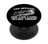 Sí, Oficial, el Coche Vino así - Racing Car JDM Lover PopSockets PopGrip Adhesivo