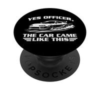 Sí, Oficial, el Coche Vino así - Racing Car JDM Lover PopSockets PopGrip Adhesivo