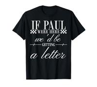 Si Pablo estuviera aquí, recibiríamos una Carta Y2K Christian Camiseta