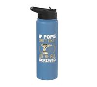 Si papá no cabe es que todos estamos jodidos, un abuelo divertido Stainless Steel Insulated Water Bottle