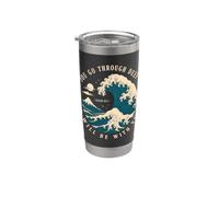 Si pasas por aguas profundas estaré contigo Isaías 43 Vaso térmico de acero inoxidable de doble pared