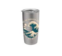 Si pasas por aguas profundas estaré contigo Isaías 43 Vaso térmico de acero inoxidable de doble pared