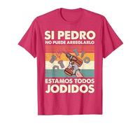 Si Pedro No Puede Repararlo - Español Camiseta, Hombre, Rojo Jaspeado, XXL