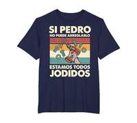 Si Pedro No Puede Repararlo - Español Camiseta, Hombre Tallas Grandes, Azul Marino, 5X Alto
