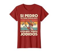 Si Pedro No Puede Repararlo - Español Camiseta, Mujer, Arándano, M