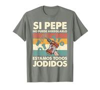 Si Pepe No Puede Repararlo - Español Camiseta, Hombre, Verde Militar Jaspeado, 3XL