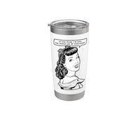 Si piensas que soy lindo, deberías ver a mi novia Pop Art Vaso térmico de acero inoxidable de doble pared