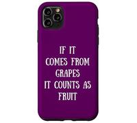 Si proviene de Uvas, Cuenta como Fruta - Wine Lover Mom Carcasa para iPhone 11 Pro MAX