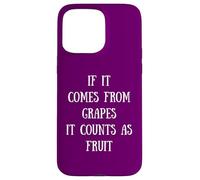 Si proviene de Uvas, Cuenta como Fruta - Wine Lover Mom Carcasa para iPhone 15 Pro MAX