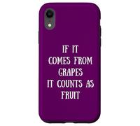 Si proviene de Uvas, Cuenta como Fruta - Wine Lover Mom Carcasa para iPhone XR