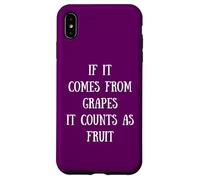Si proviene de Uvas, Cuenta como Fruta - Wine Lover Mom Carcasa para iPhone XS MAX