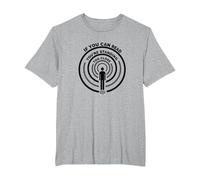 Si Puedes Leer Esto, estás Demasiado Cerca Camiseta, Hombre Tallas Grandes, Gris Jaspeado, 5X Alto