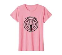 Si Puedes Leer Esto, estás Demasiado Cerca Camiseta, Mujer, Rosado, XL