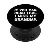 Si Puedes Leer Esto, extraño a mi Abuela - Fun Family Grandma PopSockets PopGrip Adhesivo