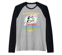 Si Puedes Leer Esto, me Vi Obligado a Dejar mi Controlador Camiseta Manga Raglan