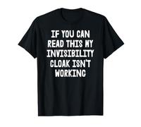 Si Puedes Leer Esto, mi Capa de Invisibilidad no Funciona Camiseta gráfica económica