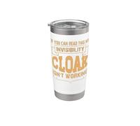 Si puedes leer esto, mi capa de invisibilidad no funciona Vaso térmico de acero inoxidable de doble pared