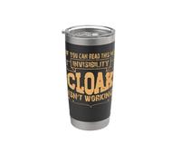 Si puedes leer esto, mi capa de invisibilidad no funciona Vaso térmico de acero inoxidable de doble pared