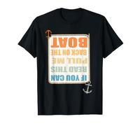 Si Puedes Leer Esto Pull Me Back On The Boat Funny Fishing Camiseta