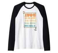 Si Puedes Leer Esto Pull Me Back On The Boat Funny Fishing Camiseta Manga Raglan