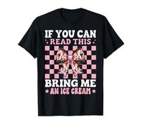 Si Puedes Leer Esto, tráeme Ice Cream Cone Girl Coquette Camiseta