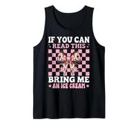 Si Puedes Leer Esto, tráeme Ice Cream Cone Girl Coquette Camiseta sin Mangas
