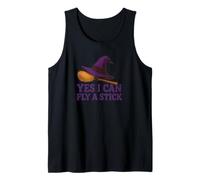 Sí, Puedo Volar un Palo, diseño de Halloween Camiseta sin Mangas