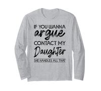 Si quieres discutir contacta a mi hija ella maneja todo eso Manga Larga