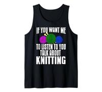 Si Quieres Que Escuche Empieza a Hablar de Tejer Camiseta sin Mangas