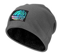 Si Quieres un Helado Suave, Compra un Helado. Gorro de Invierno Gris cálido con Forro Polar para Voleibol, Gorro frío para Adultos, Apto para Hombres y Mujeres, Regalos de 2026.
