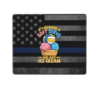 Si Quieres Un Helado Suave, Ve A Comprar Helado De Voleibol. Alfombrilla Raton Antideslizante Alfombrillas De Mouse Bordes Cosidos Alfombrilla para Ratón para Pc Ordenador Escritorio 25X30Cm