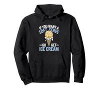 Si Quieres un Servicio Suave, ve a Conseguir Helado de Voleibol para niñas Sudadera con Capucha